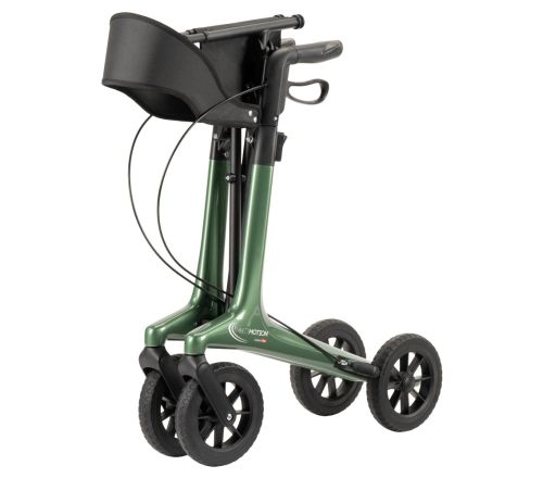 MultiMotion Carbon rollator groen - ingeklapt