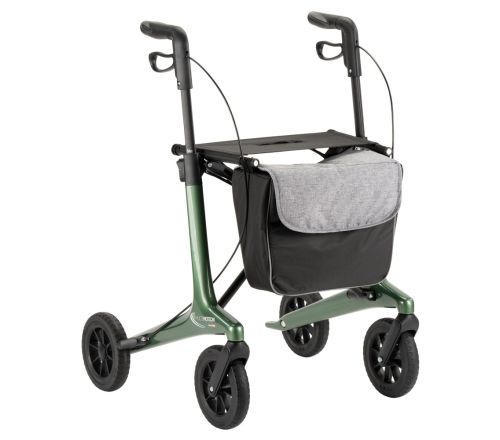 MultiMotion Carbon rollator groen - voorzijde zonder rugband