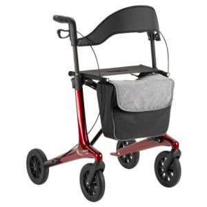 MultiMotion Carbon rollator rood - voorzijde