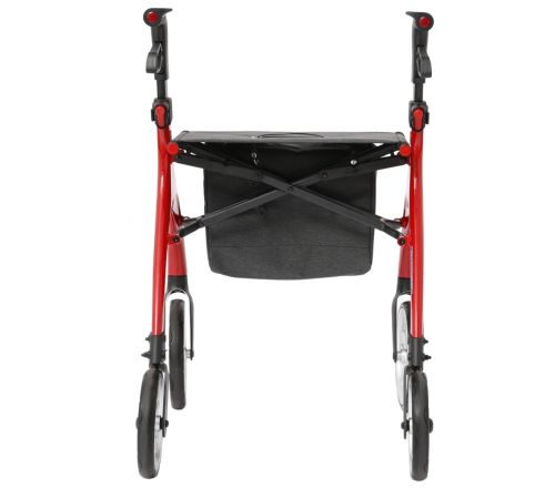 MultiMotion Curve rollator - Rood (achterkant)