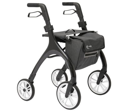 MultiMotion Curve rollator - Zwart (linker voorzijde)