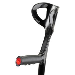 MultiMotion elleboogkrukken met open manchet - Blauw (voorzijde handvat en manchet)