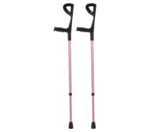 MultiMotion elleboogkrukken met open manchet - Roze