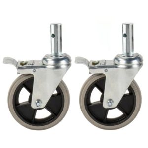 2 wielen met rem (uitbreidingsset)