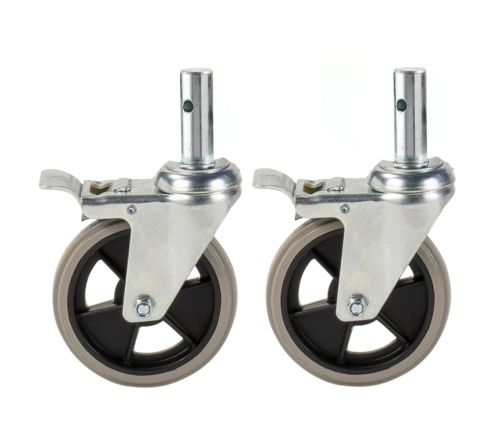 2 wielen met rem (uitbreidingsset)