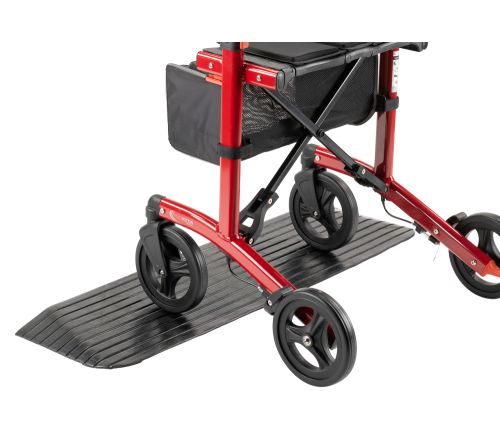 MultiMotion rubberen drempelhulp - 38 mm (met rollator samen afgebeeld)