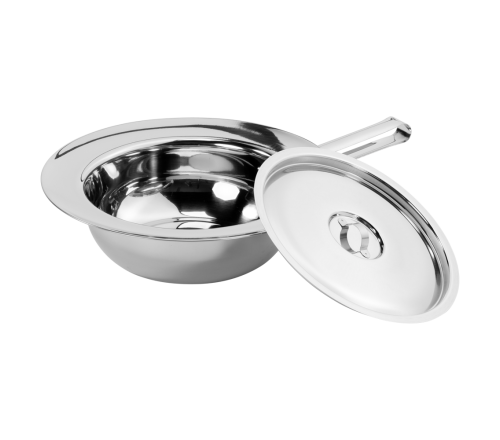 MultiMotion Bedpan/ondersteek rond RVS (deksel naast de bedpan)