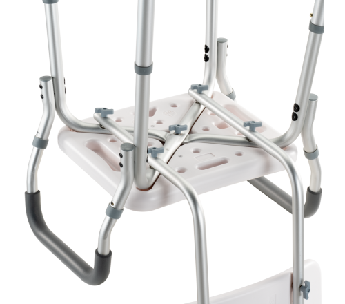 MultiMotion douchestoel met armleuningen (onderkant van de zitting)