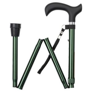 MultiMotion wandelstok opvouwbaar - Groen opgevouwen