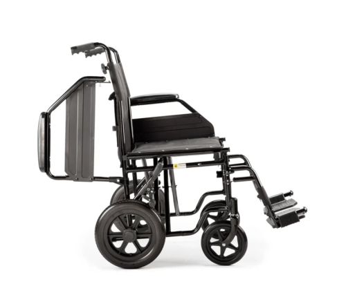 MultiMotion M9 transportrolstoel 50 cm zitbreedte - zijkant met opgeklapte armleuningen