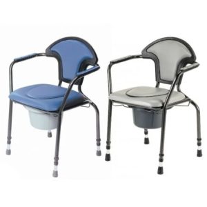 Herdegen toiletstoel in hoogte verstelbaar Blauw en grijs naast elkaar