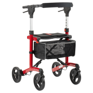 MultiMotion Trollimaster RA60 Rollator STANDARD rood - voorzijde