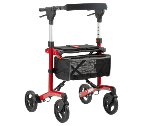 MultiMotion Trollimaster RA60 Rollator STANDARD rood - voorzijde