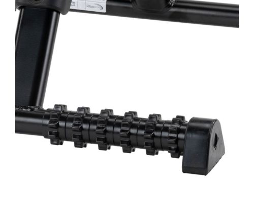 MultiMotion Pedaaltrainer met massage rollen en digitaal display (ingezoomd op de massagerollers)