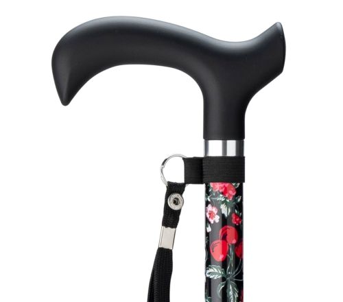 MultiMotion wandelstok opvouwbaar - Fruit ingezoomd op handvat