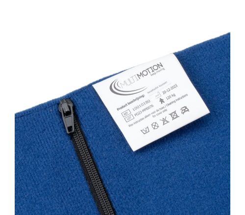 MultiMotion knieholte kussen - ingezoomd op label