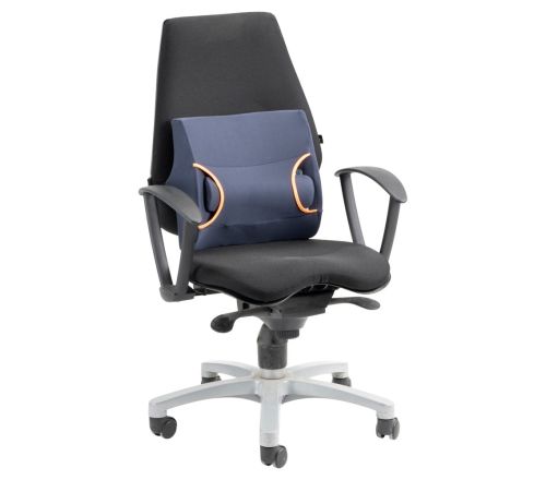 MultiMotion lumbaalkussen met gelpad - in een bureaustoel