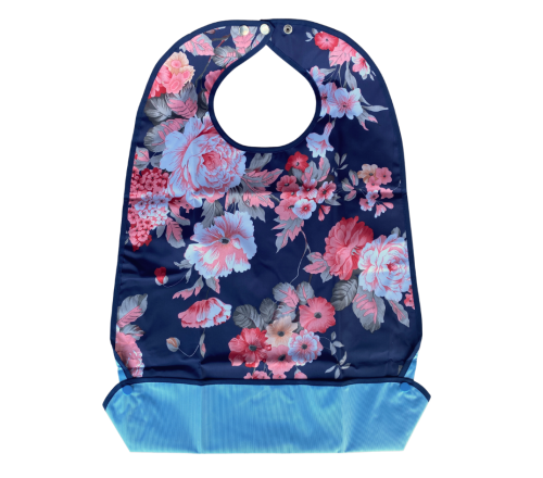 MultiMotion wasbare slab met print - Roze bloemen met de opvangbak zichtbaar