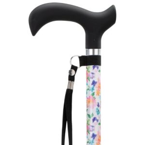 MultiMotion wandelstok - Bloemen (ingezoomd op handvat en kleur van de buis)