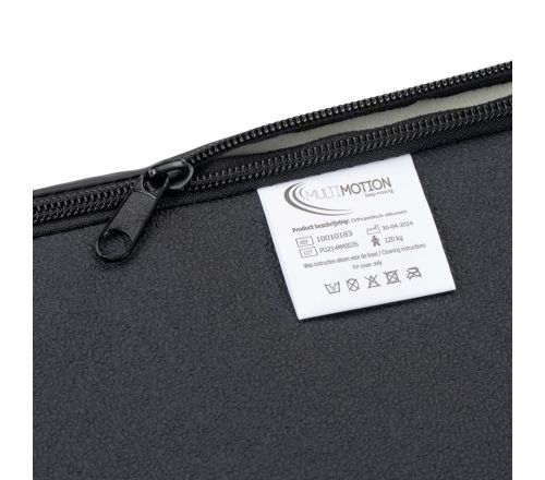 MultiMotion Orthopedisch zitkussen (ingezoomd op het label)