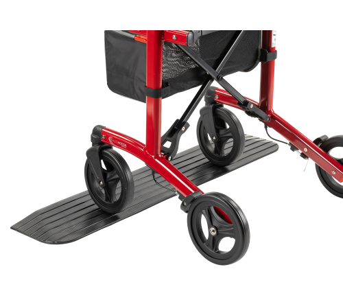 MultiMotion rubberen drempelhulp - 25 mm (met rollator samen afgebeeld)
