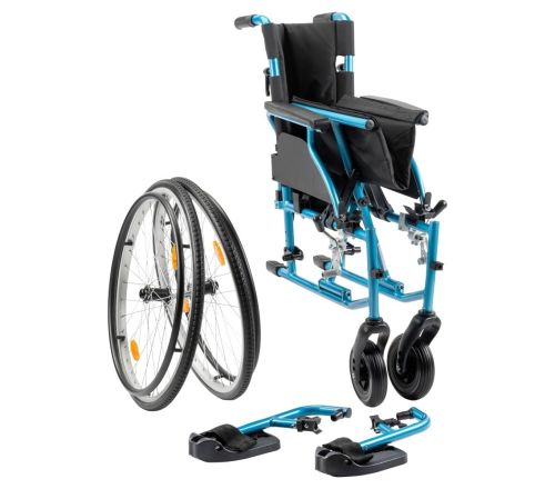 MultiMotion M7 lichtgewicht aluminium rolstoel 45 cm zitbreedte - ingeklapt