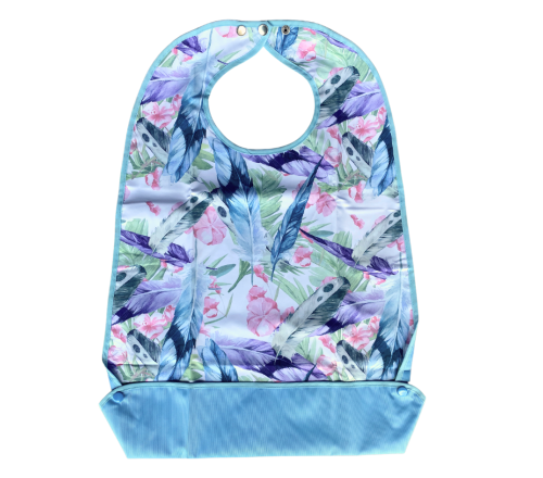 MultiMotion wasbare slab met print - Veren met de opvangbak zichtbaar