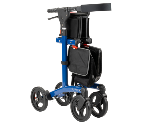 MultiMotion Trollimaster RA60 Rollator STANDARD blauw - ingeklapt