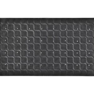 MultiMotion douchemat / badmat antislip - 70 x 40 cm Zwart