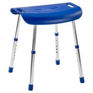 MultiMotion design douchekruk - Blauw (ingezoomd op de zitting)