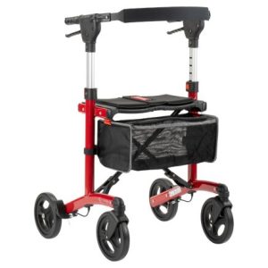 MultiMotion Trollimaster RA60 Rollator LOW rood - voorzijde
