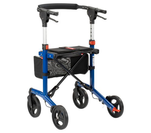 MultiMotion Trollimaster RA60 Rollator STANDARD blauw - achterzijde