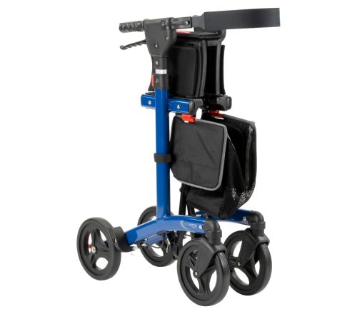 MultiMotion Trollimaster RA60 Rollator LOW blauw - ingeklapt