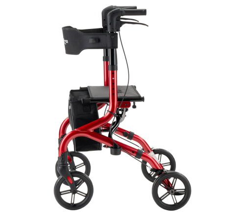 MultiMotion Lumo rollator - Rood (zijkant)