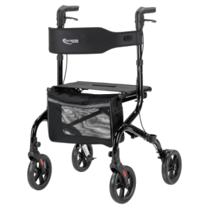 MultiMotion Lumo rollator - Zwart (voorzijde)