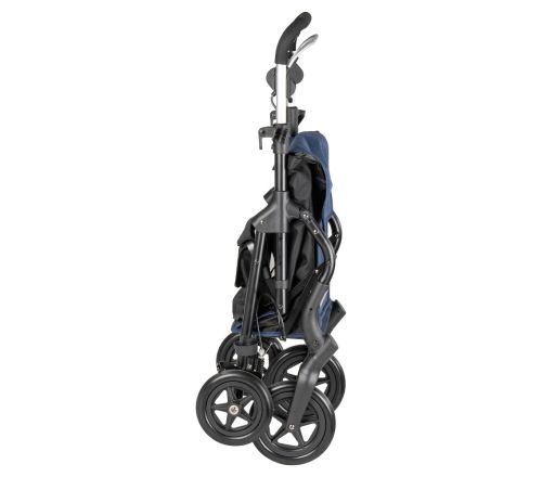 MultiMotion Shopper rollator blauw - ingeklapt
