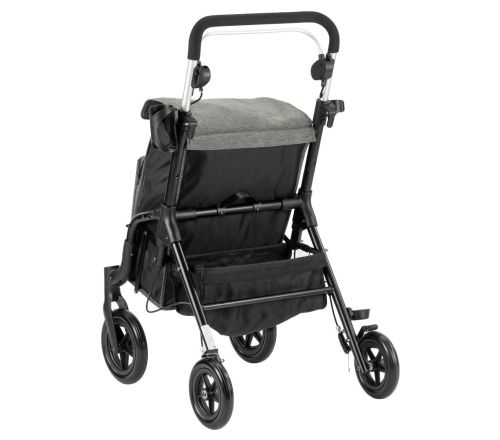 MultiMotion Shopper rollator grijs - achterzijde