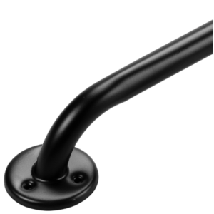 Wandbeugel mat zwart - 45 cm (ingezoomd op de bevestigingsplaat)